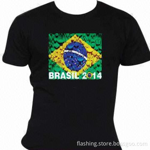 Hot-selling flashing EL T-shirt